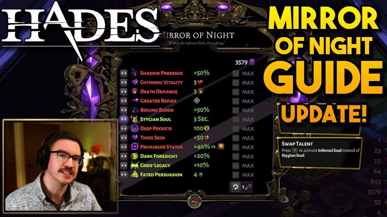 Mirror of Night Choices and Guide! Hades Hades game videos