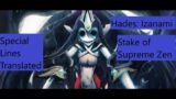 BlazBlue Centralfiction Hades: Izanami's Stake of Supreme Zen Special Lines Translated