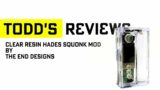 Clear Resin Hades Squonk Mod by The End Designs