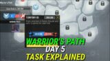 WARRIOR'S PATH EVENT | DAY 5 TASK EXPLAINED | COD MOBILE | HADES | VAGUE GAMER