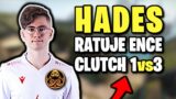HADES RATUJE MECZ ENCE!!! CLUTCH 1vs3, DYCHA AIM FROM POLAND – CSGO BEST MOMENTS