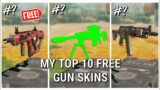 TOP 10 BEST FREE GUN SKINS IN COD MOBILE | HADES #shorts