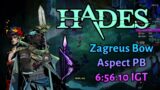 Zagreus Bow 6:56.10 IGT (PB) – Hades Speedrun