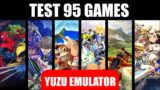 Teste com 95 games funcionando no emulador Yuzu EA Projeto HADES