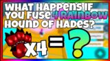 What Happens If U Fuse 4 Rainbow Hound Of Hades? (Pet Simulator X)