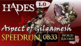 [SPEEDRUN] ASPECT OF GILGAMESH @ 08:33 WORLD RECORD | any% unseeded | Hades v1.0