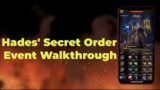 War and Order – Hades' Secret Order Event Walkthrough