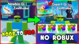 *NO ROBUX* NOOB TO PRO | Enchanting Eternal Hades Axe to Shiny+ in Weapon Fighting Simulator | #05