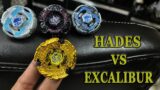 Hades Kerbecs VS Team Excalibur  !! EPIC BEYBLADE BATTLE !!
