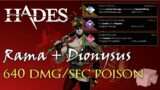 640 DMG/SEC POISON OP BUILD | Aspect of Rama + Dionysus + Ares | Hades v1.0