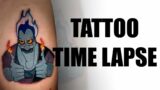 TATTOO TIME LAPSE | Disney's Hades Tattoo
