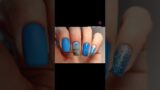 Nail Cartoon Idea Hades Blue Nails #short #nailart #cartoonnailart #drawing