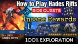 Crazy Insane Rewards | How to Play Hades Rift Side Quest | Threat Level 5 | 100% Exploration