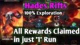 Hades Rifts 100% Exploration in One run/ All rewards claimed / MCOC