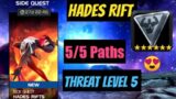 Hades Rifts Threat Level 5 | New Side Quest July 2023 | Marvel Contest of Champions