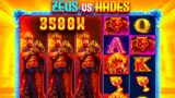 MASSIVE 3500x WIN ON ZEUS VS HADES GODS OF WAR! (Big Win)