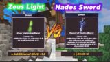 Hades Sword Vs Zeus Lightning Skyblock! (Blockman Go)