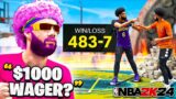 I took my “4-WAY HADES” BUILD to this $1,000 WAGER vs STAGE SWEATS on NBA 2K24