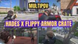 Hades x Flippy Fight Manor & Besties During Armour Crate Counter (Multipov) | Nopixel 4.0 GTA RP