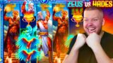 WHEN GOING DEGEN PAYS OFF BIG TIME!! (Zeus vs hades gods of war)